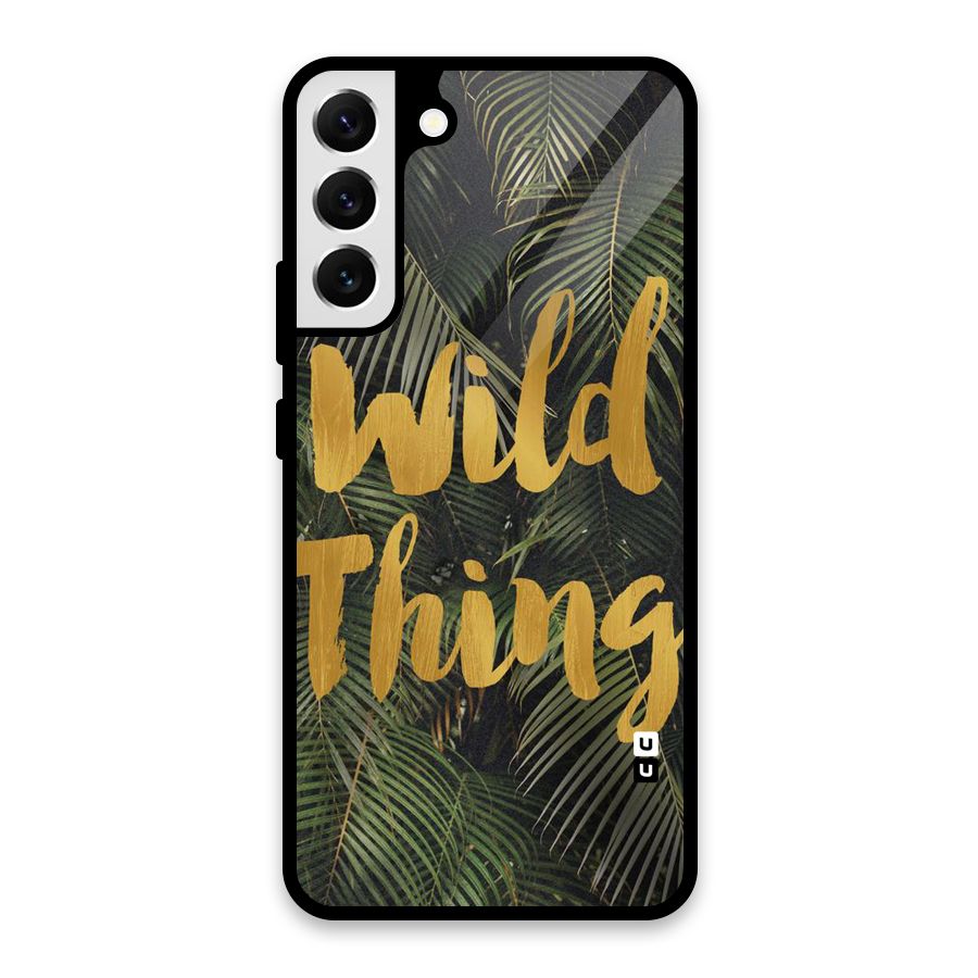 Wild Leaf Thing Glass Back Case for Galaxy S22 Plus 5G