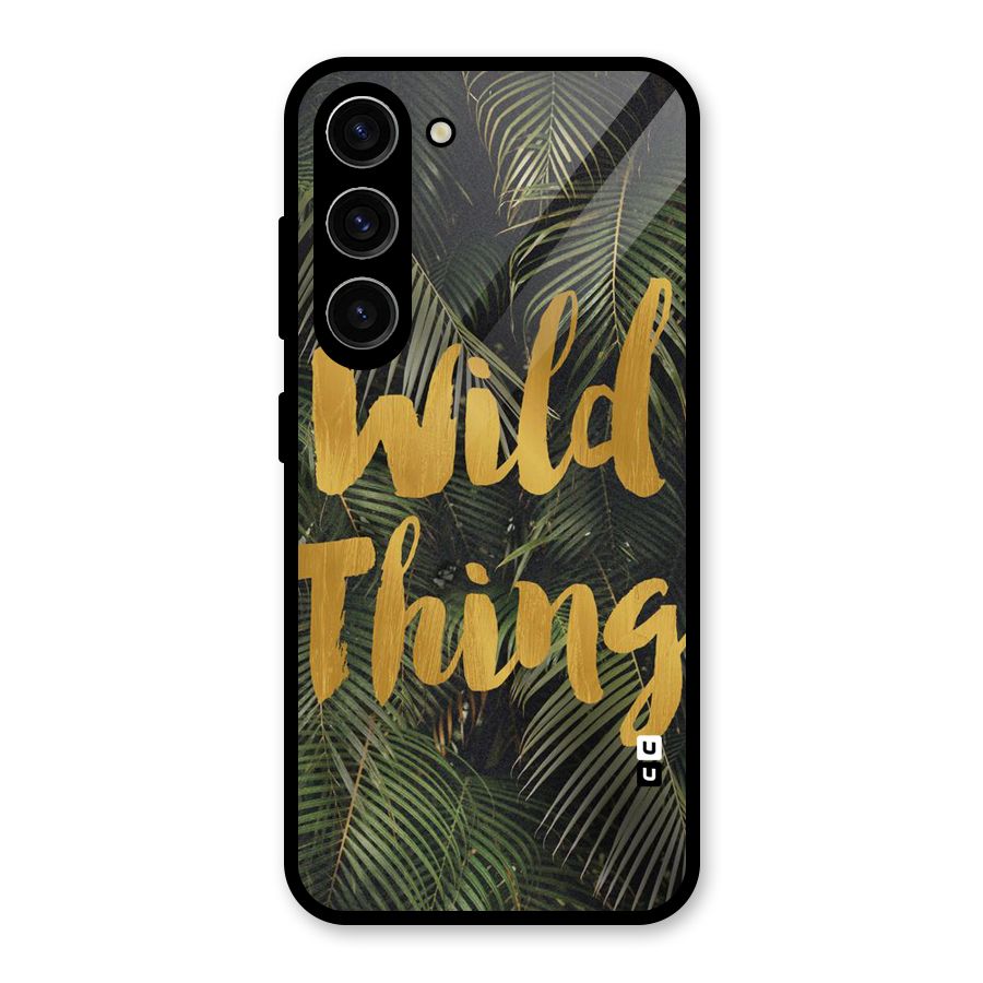 Wild Leaf Thing Glass Back Case for Galaxy S23