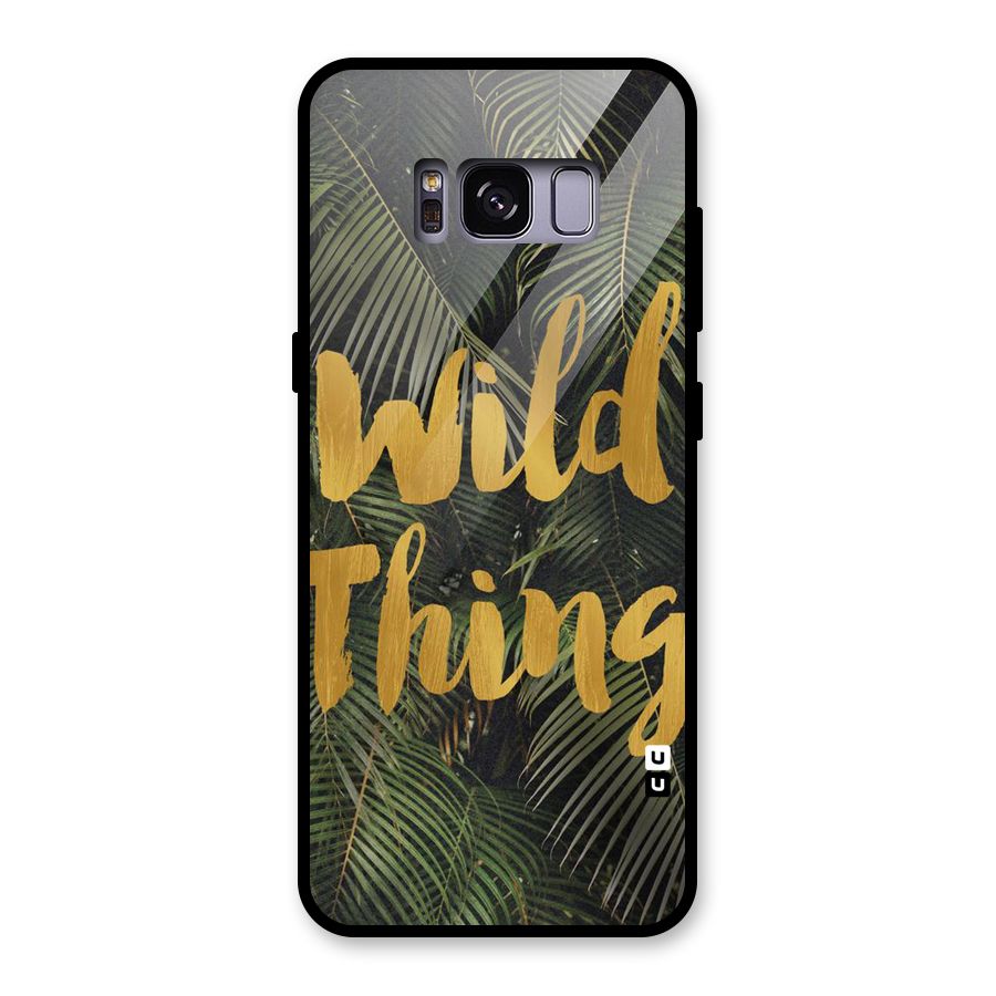 Wild Leaf Thing Glass Back Case for Galaxy S8