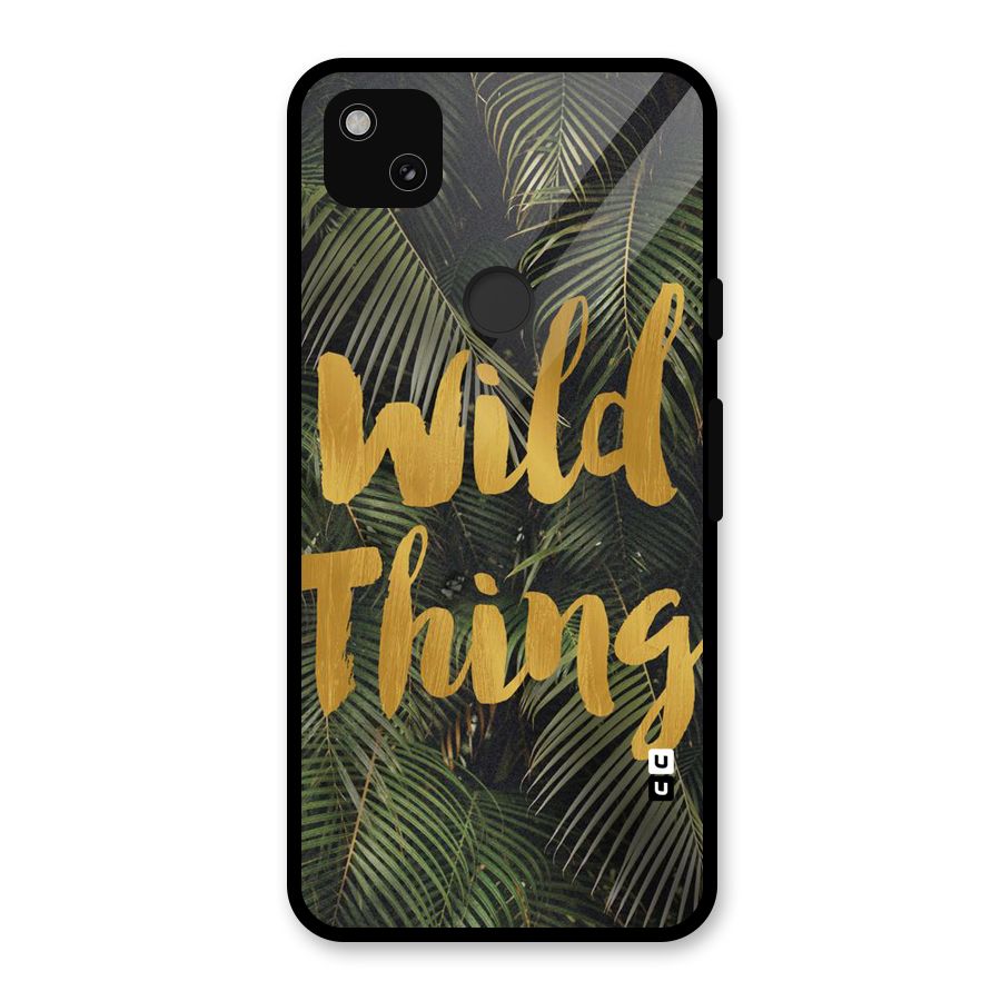 Wild Leaf Thing Glass Back Case for Google Pixel 4a