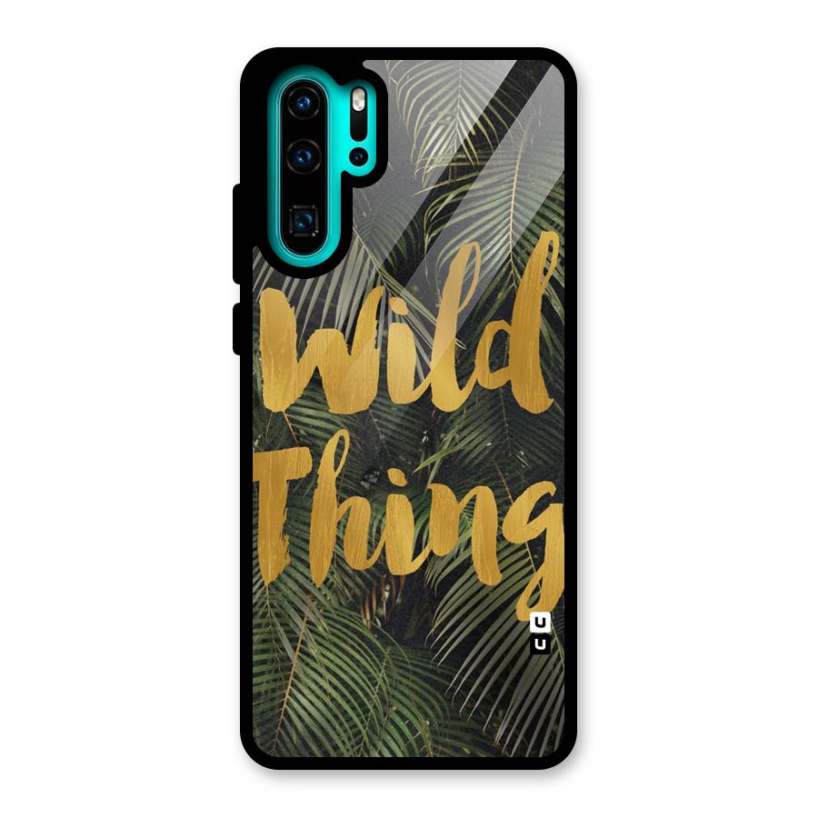 Wild Leaf Thing Glass Back Case for Huawei P30 Pro
