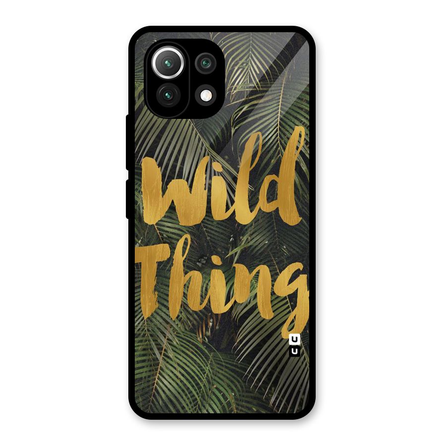 Wild Leaf Thing Glass Back Case for Mi 11 Lite