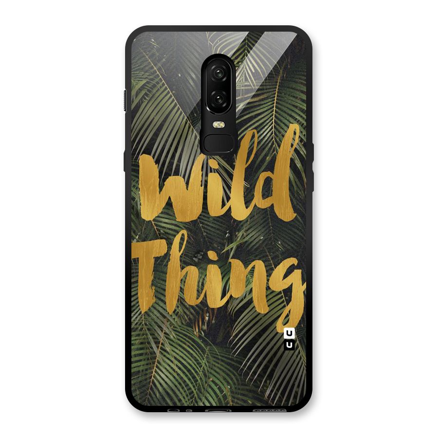 Wild Leaf Thing Glass Back Case for OnePlus 6