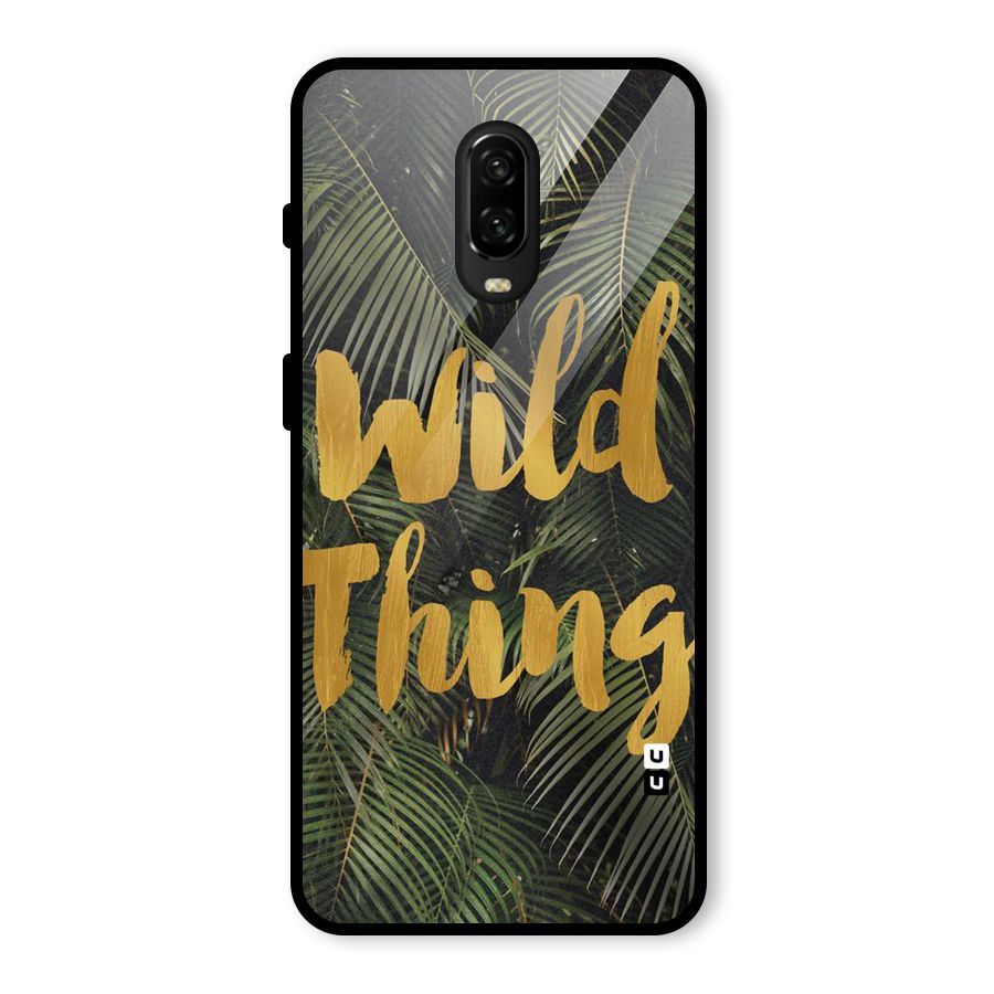 Wild Leaf Thing Glass Back Case for OnePlus 6T