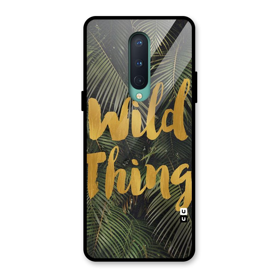 Wild Leaf Thing Glass Back Case for OnePlus 8