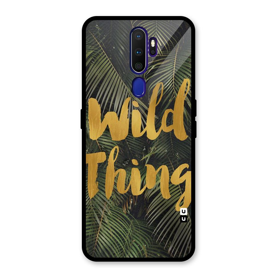 Wild Leaf Thing Glass Back Case for Oppo A9 (2020)