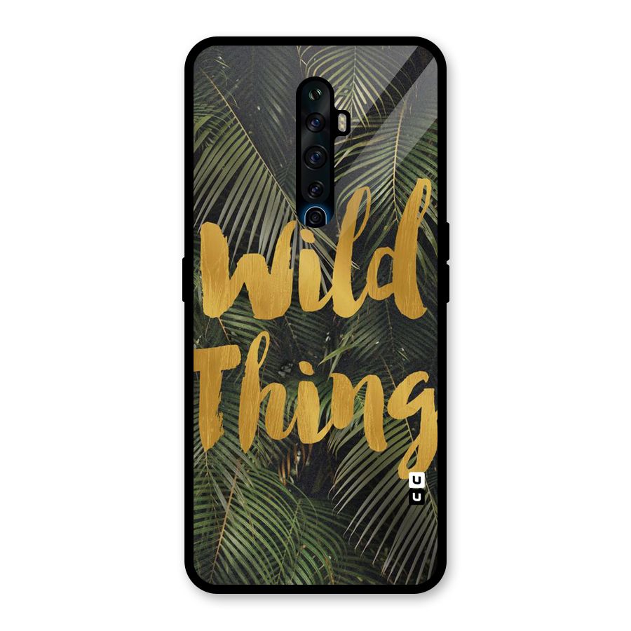 Wild Leaf Thing Glass Back Case for Oppo Reno2 F