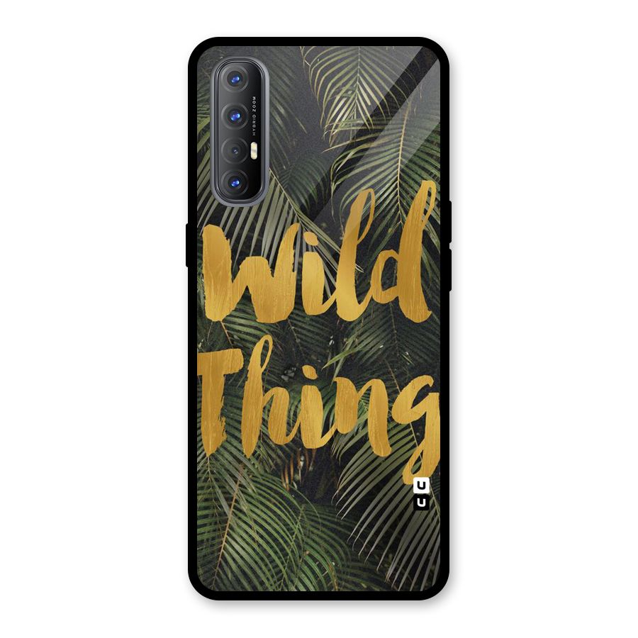 Wild Leaf Thing Glass Back Case for Oppo Reno3 Pro