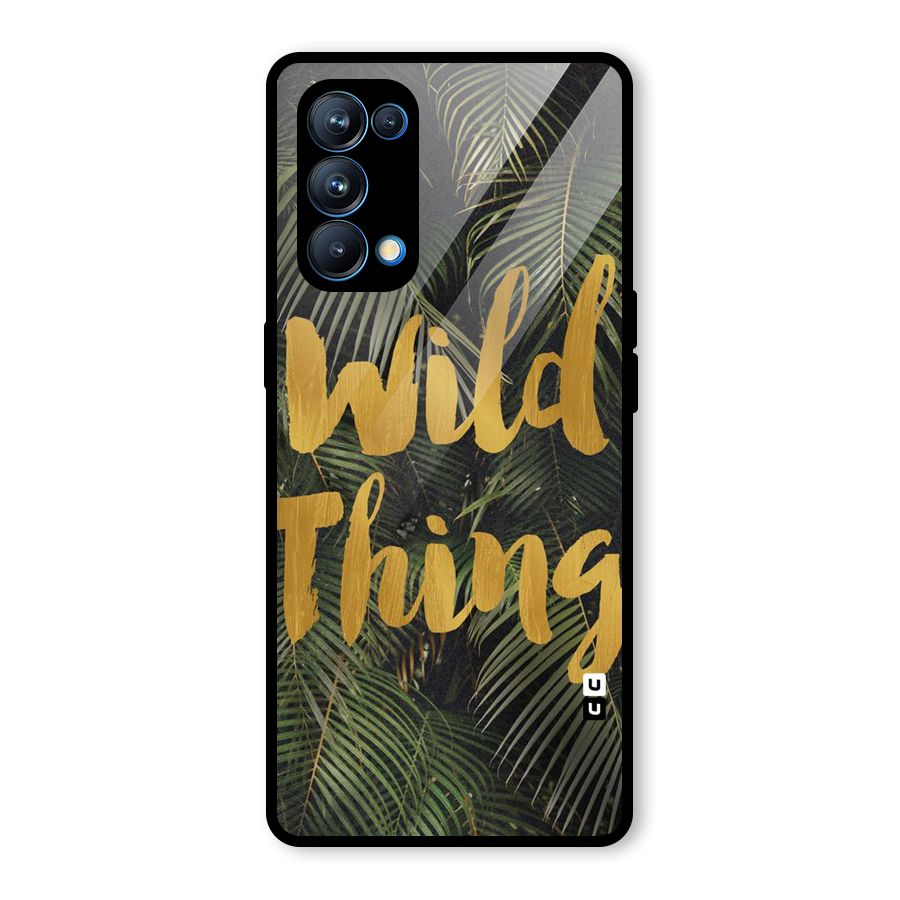 Wild Leaf Thing Glass Back Case for Oppo Reno5 Pro 5G