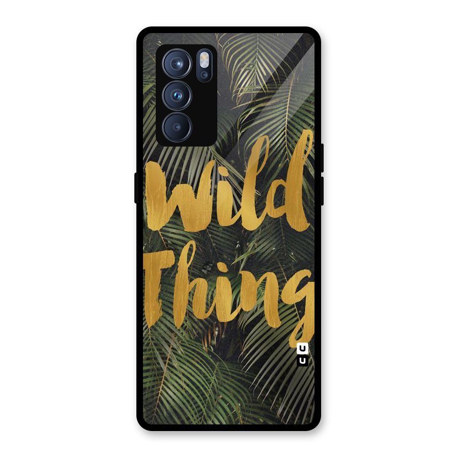 Wild Leaf Thing Glass Back Case for Oppo Reno6 Pro 5G