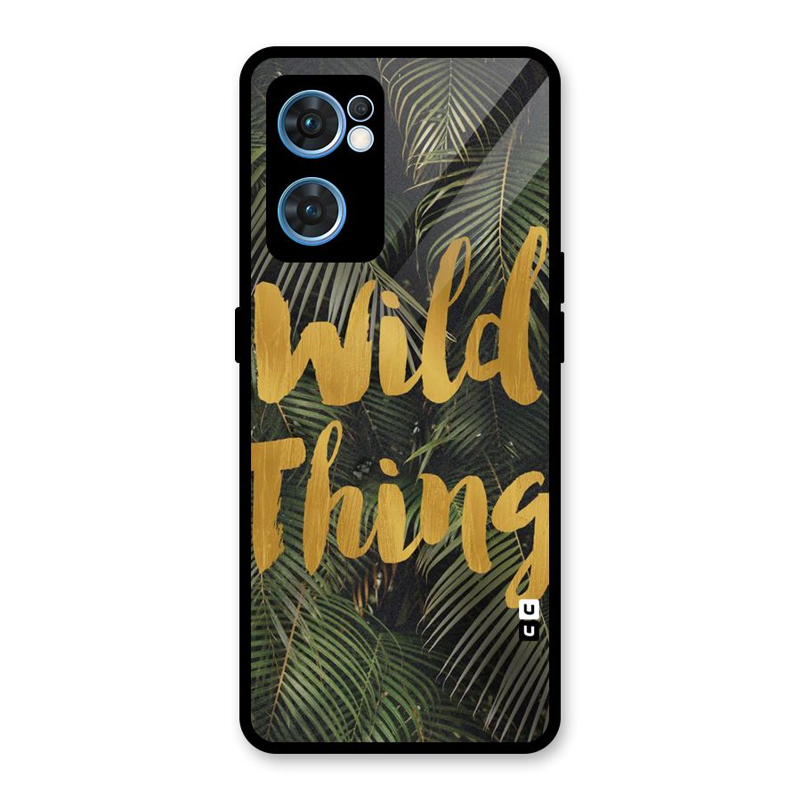 Wild Leaf Thing Glass Back Case for Oppo Reno7 5G