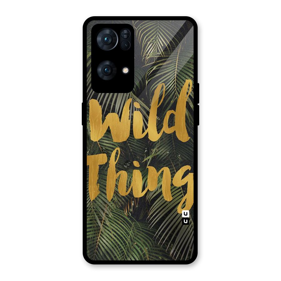Wild Leaf Thing Glass Back Case for Oppo Reno7 Pro 5G