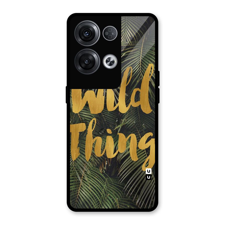 Wild Leaf Thing Glass Back Case for Oppo Reno8 Pro 5G