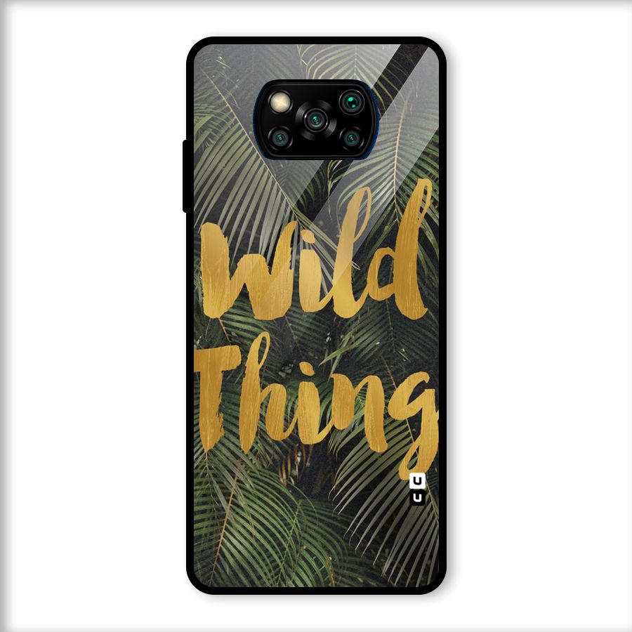 Wild Leaf Thing Glass Back Case for Poco X3