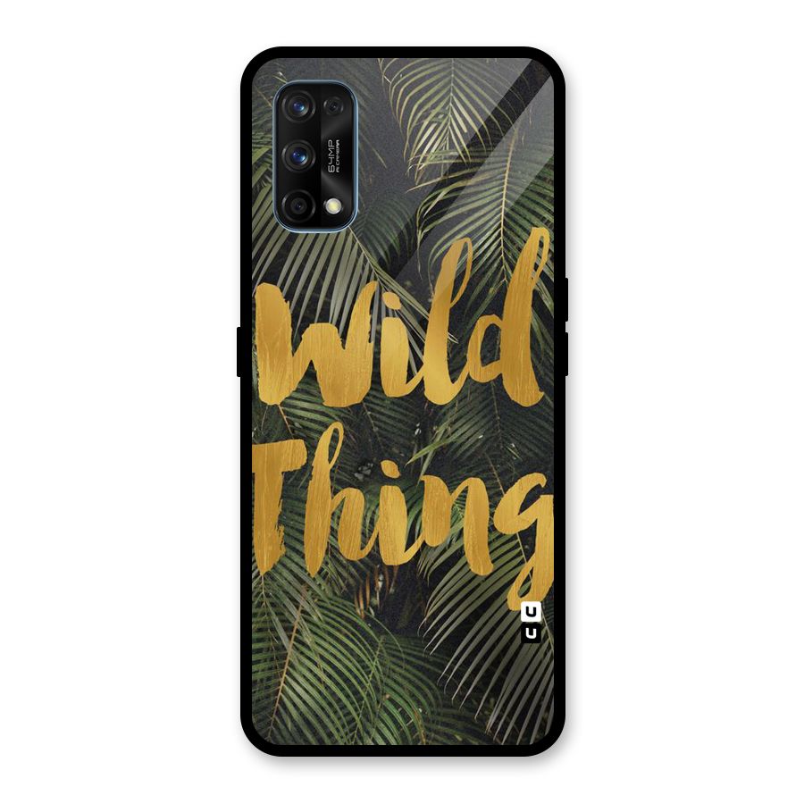Wild Leaf Thing Glass Back Case for Realme 7 Pro