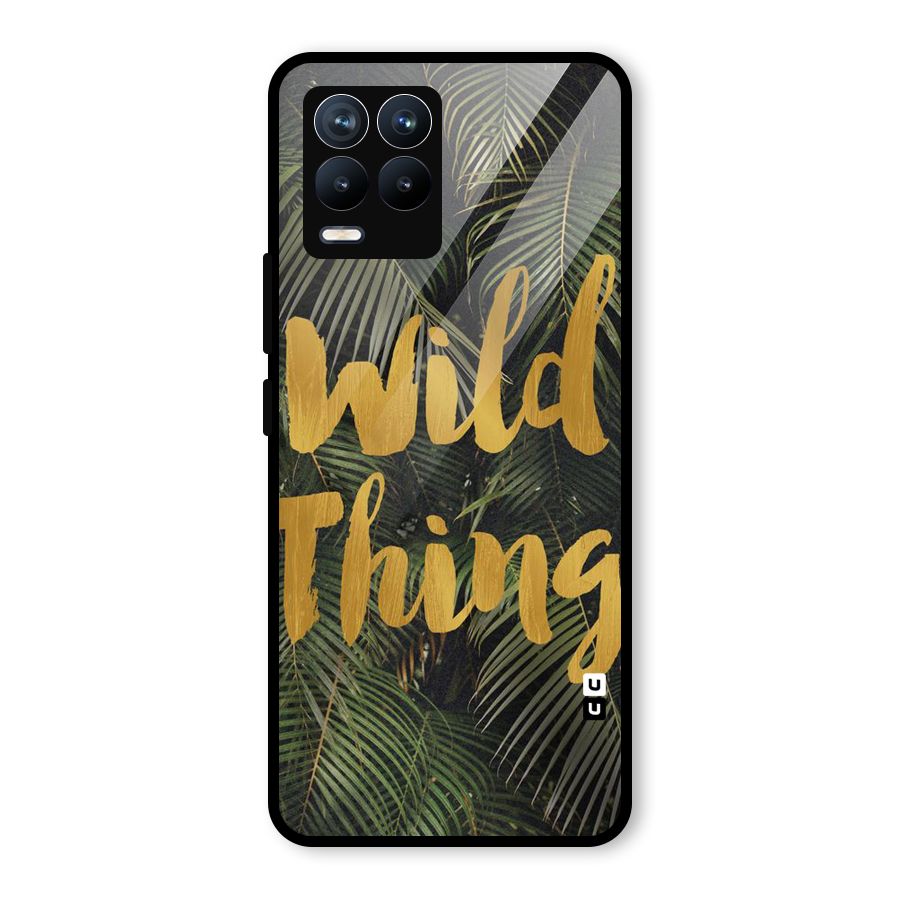 Wild Leaf Thing Glass Back Case for Realme 8 Pro