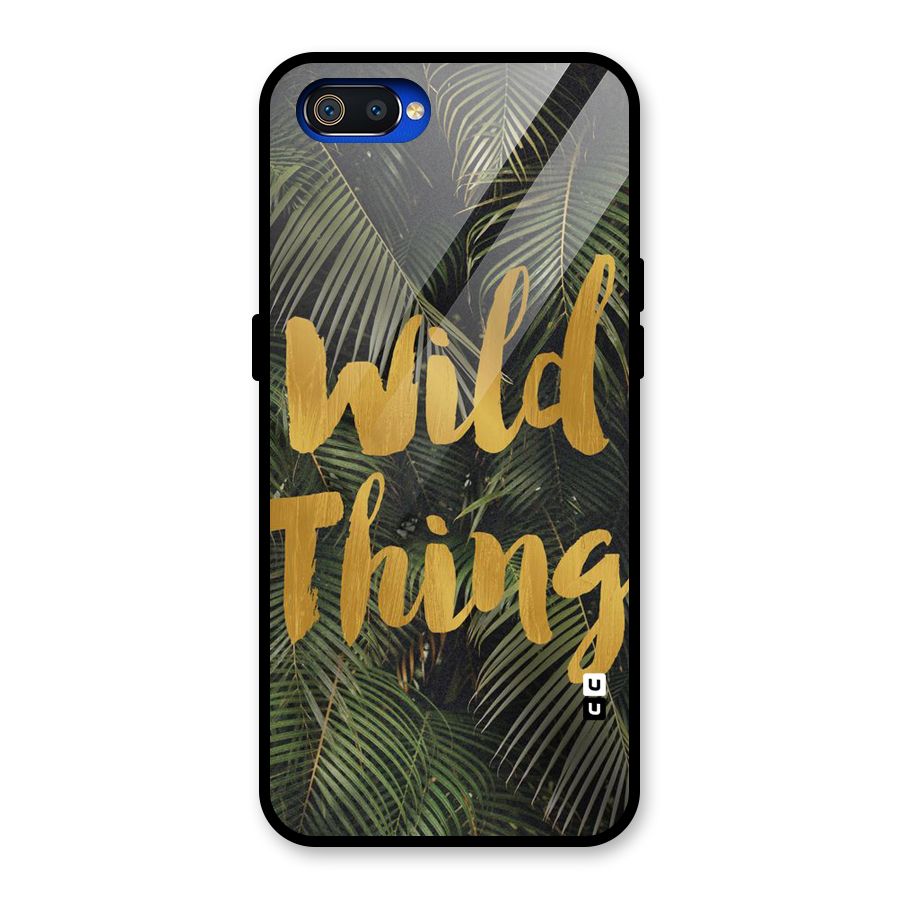 Wild Leaf Thing Glass Back Case for Realme C2
