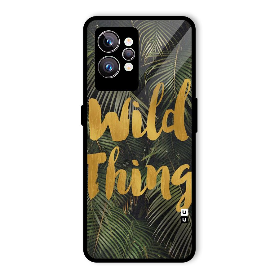 Wild Leaf Thing Glass Back Case for Realme GT2 Pro