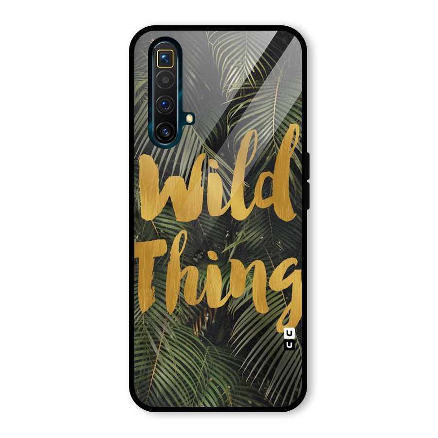 Wild Leaf Thing Glass Back Case for Realme X3