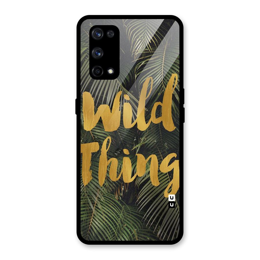 Wild Leaf Thing Glass Back Case for Realme X7 Pro