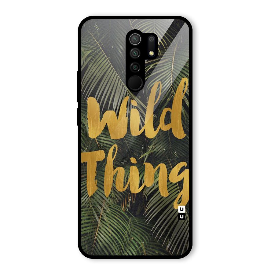 Wild Leaf Thing Glass Back Case for Redmi 9 Prime
