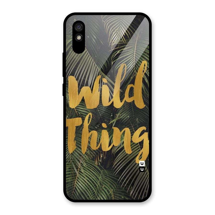 Wild Leaf Thing Glass Back Case for Redmi 9i