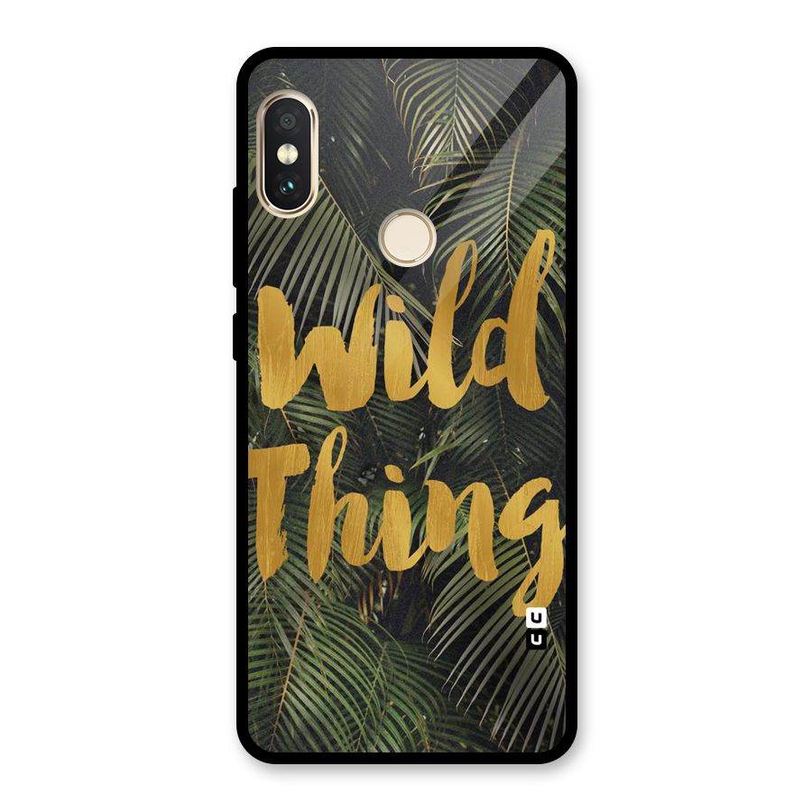 Wild Leaf Thing Glass Back Case for Redmi Note 5 Pro