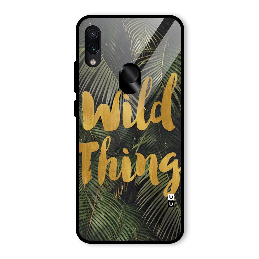 Wild Leaf Thing Glass Back Case for Redmi Note 7 Pro