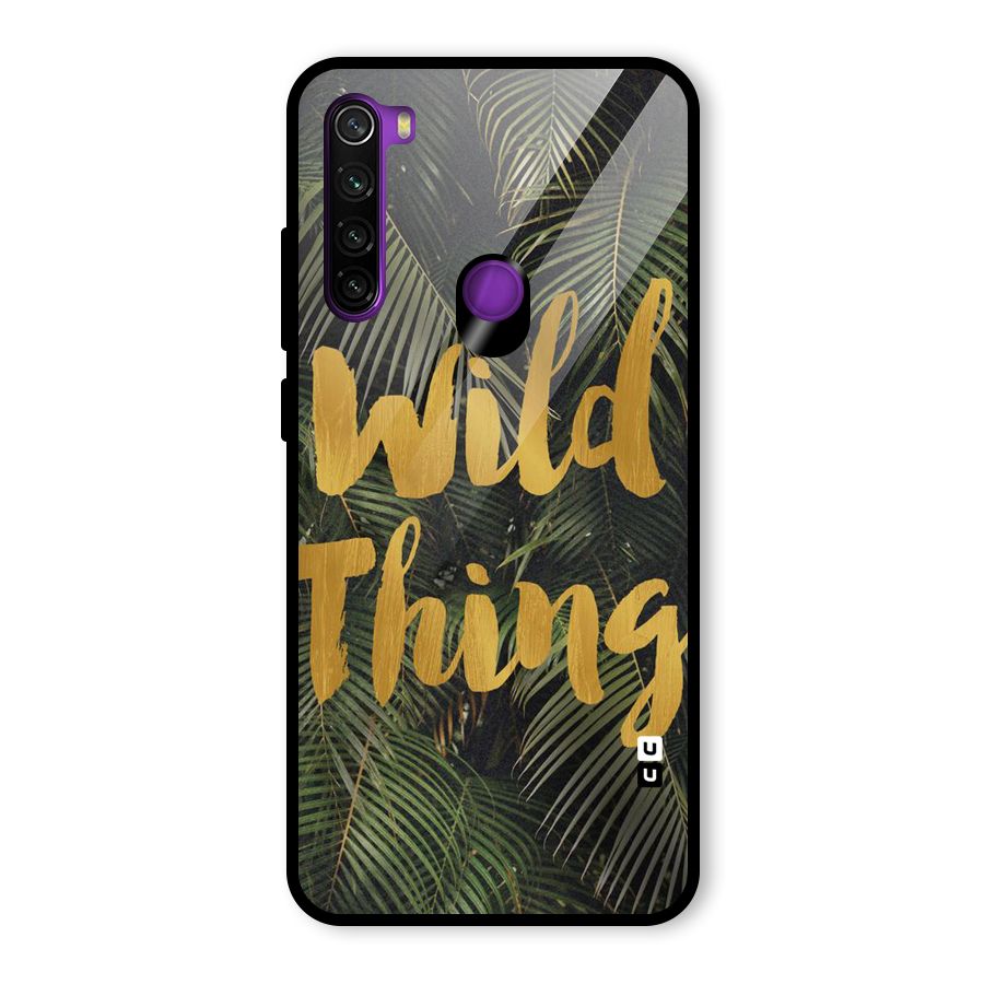 Wild Leaf Thing Glass Back Case for Redmi Note 8