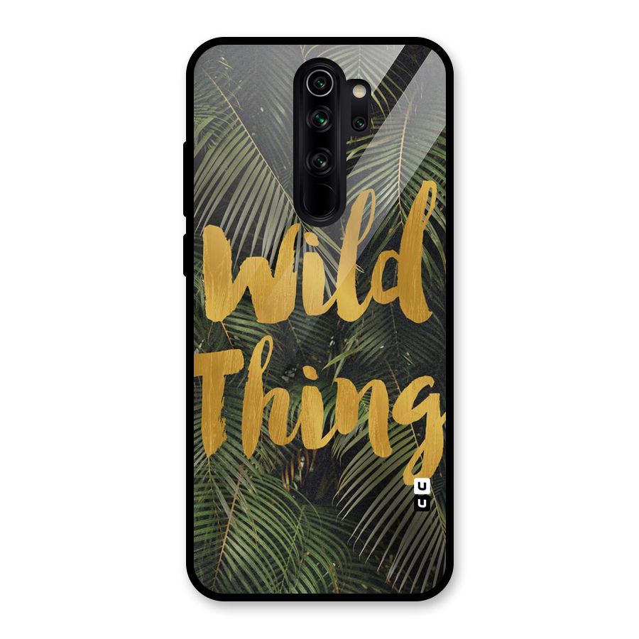 Wild Leaf Thing Glass Back Case for Redmi Note 8 Pro