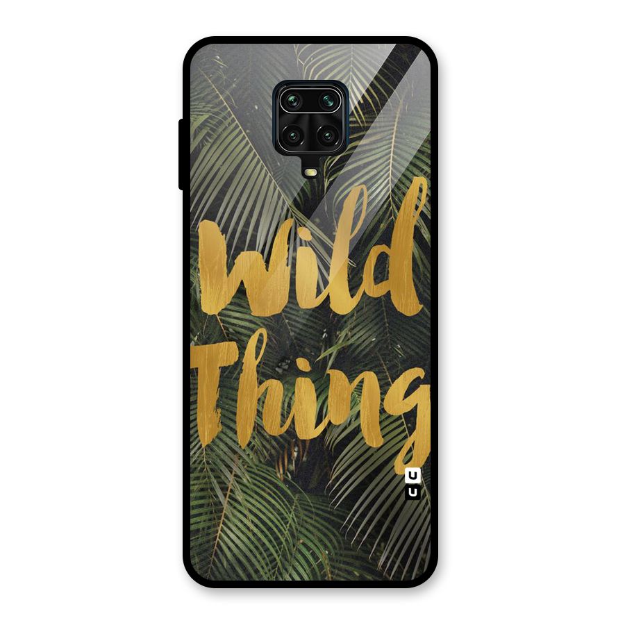 Wild Leaf Thing Glass Back Case for Redmi Note 9 Pro
