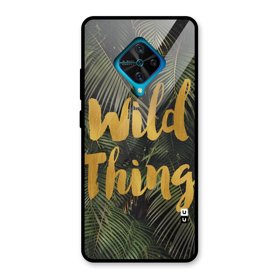 Wild Leaf Thing Glass Back Case for Vivo S1 Pro