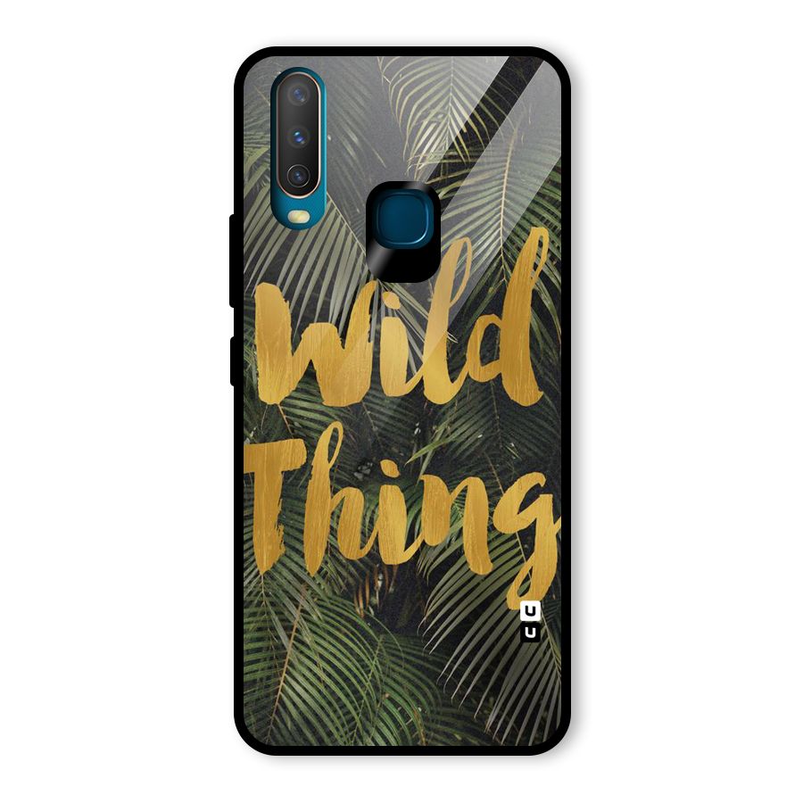 Wild Leaf Thing Glass Back Case for Vivo U10