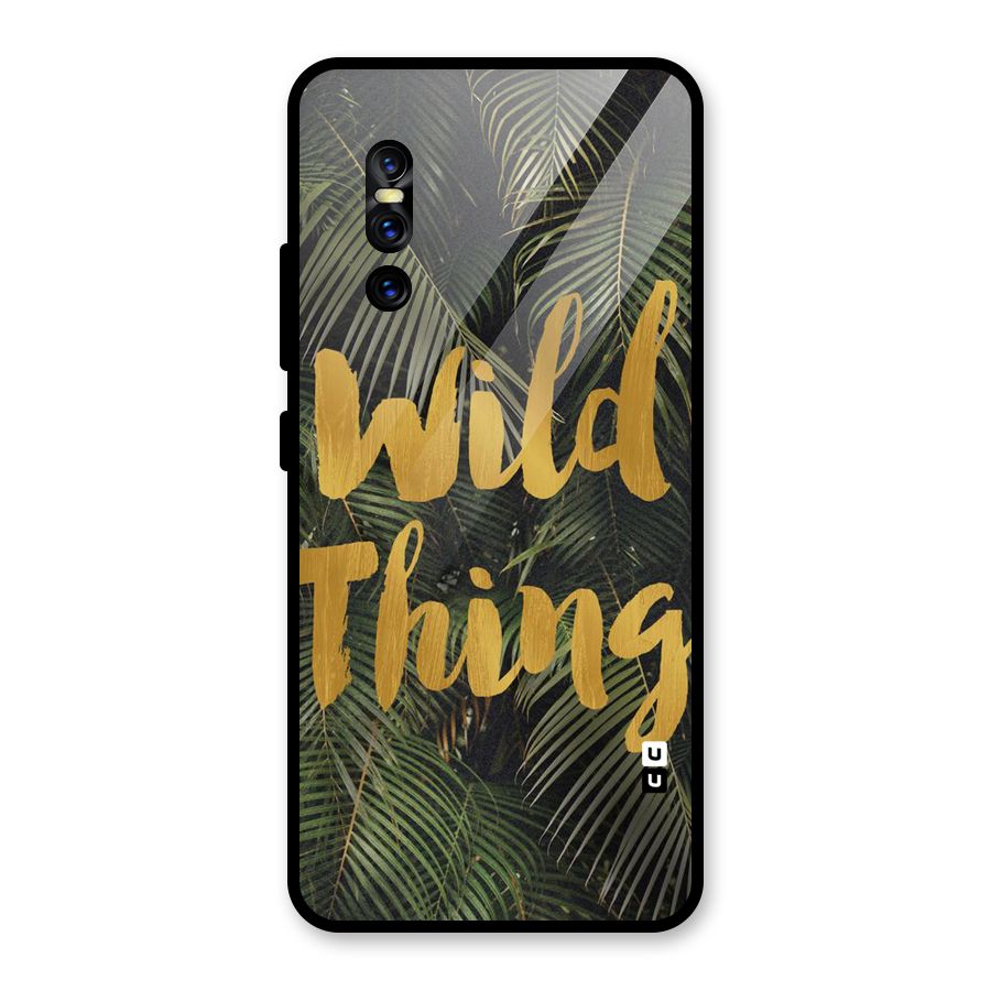 Wild Leaf Thing Glass Back Case for Vivo V15 Pro