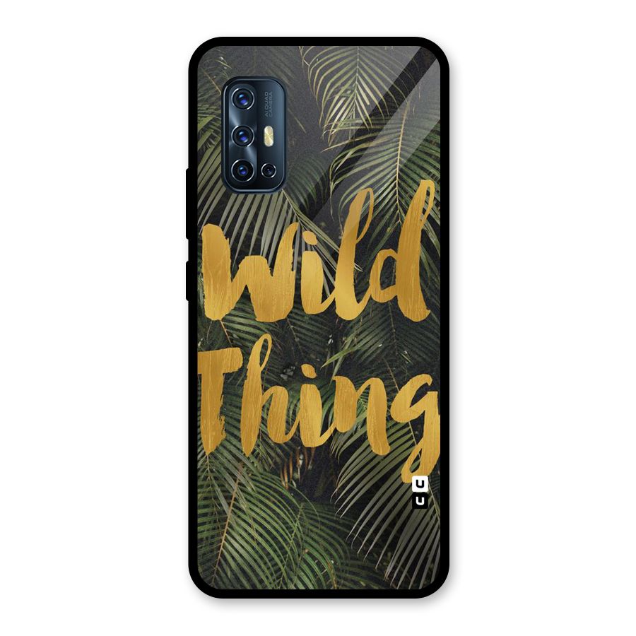 Wild Leaf Thing Glass Back Case for Vivo V17