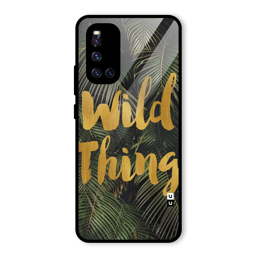 Wild Leaf Thing Glass Back Case for Vivo V19