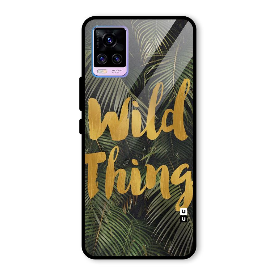 Wild Leaf Thing Glass Back Case for Vivo V20 Pro
