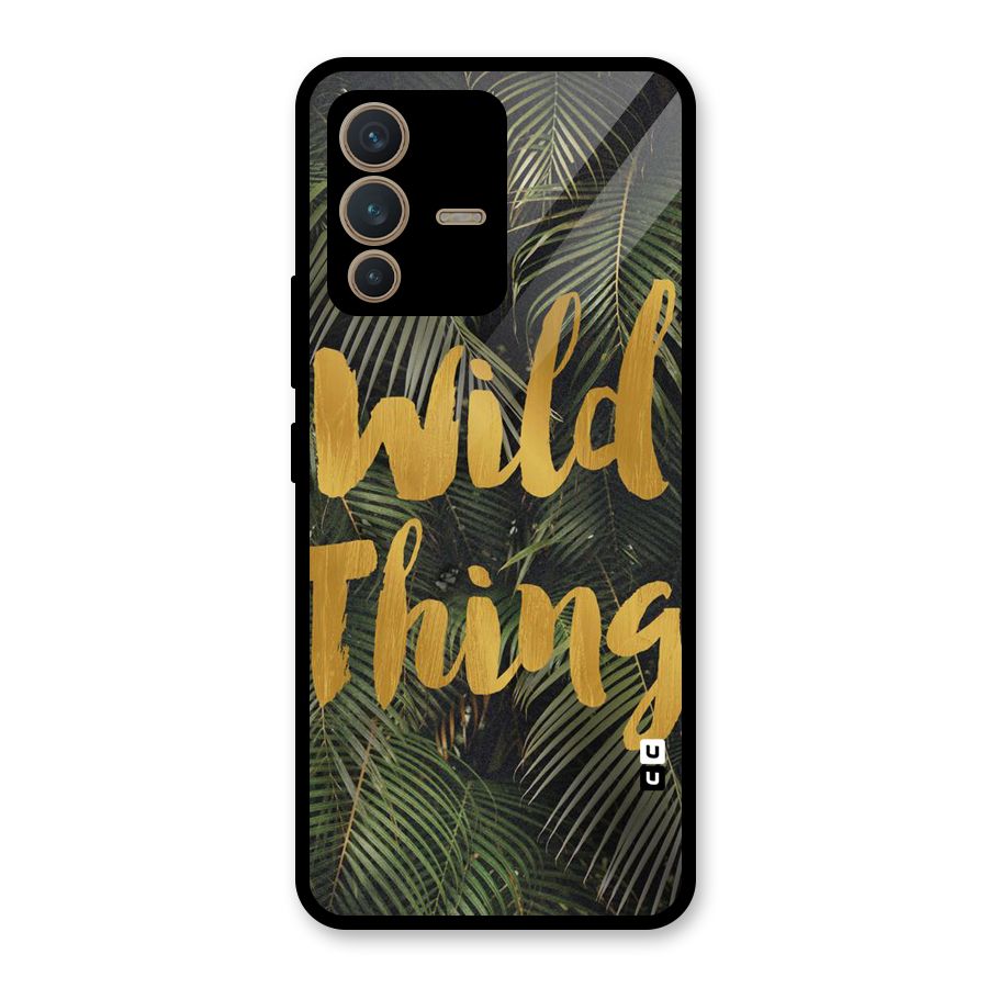 Wild Leaf Thing Glass Back Case for Vivo V23 5G