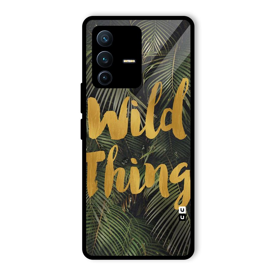 Wild Leaf Thing Glass Back Case for Vivo V23 Pro