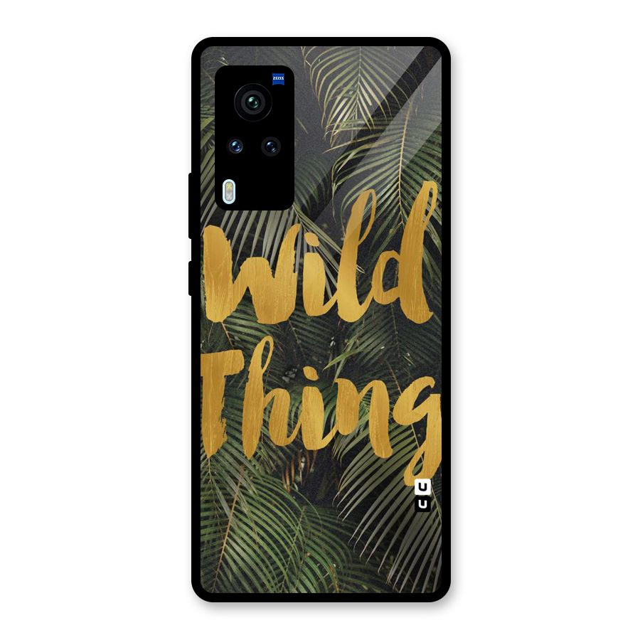 Wild Leaf Thing Glass Back Case for Vivo X60 Pro