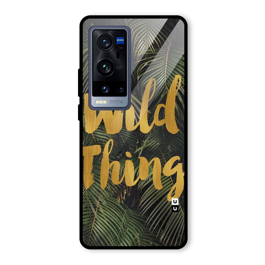 Wild Leaf Thing Glass Back Case for Vivo X60 Pro Plus