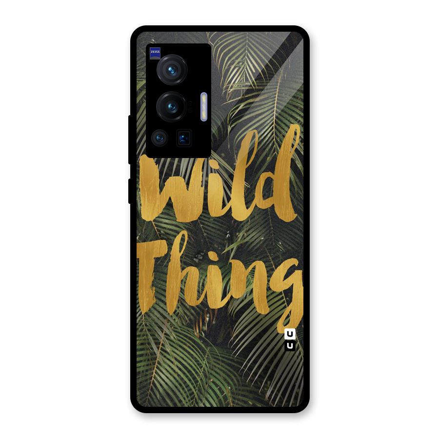 Wild Leaf Thing Glass Back Case for Vivo X70 Pro