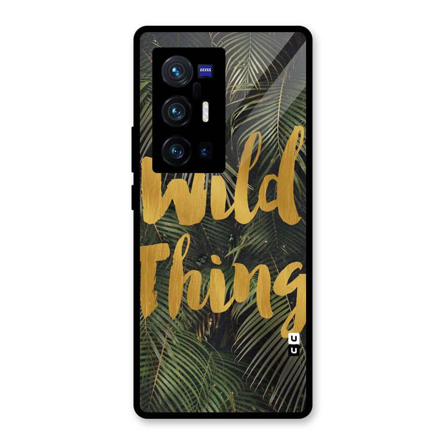Wild Leaf Thing Glass Back Case for Vivo X70 Pro Plus