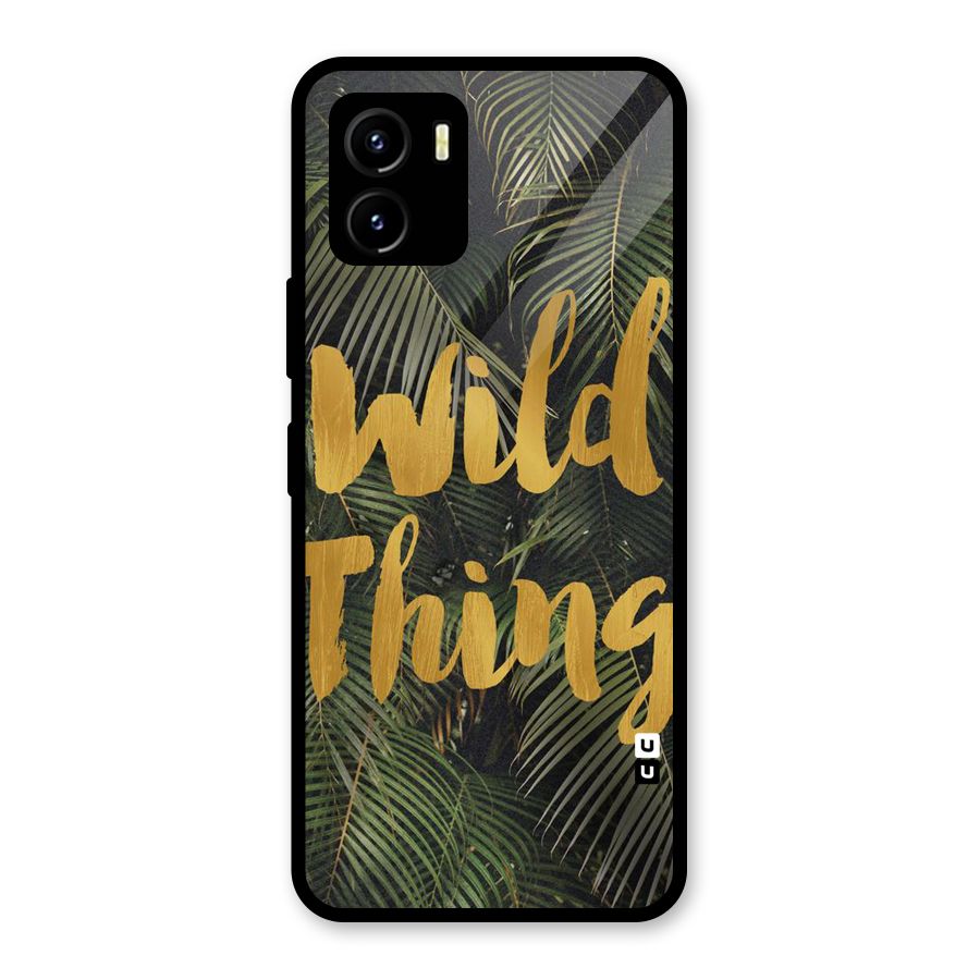 Wild Leaf Thing Glass Back Case for Vivo Y15s