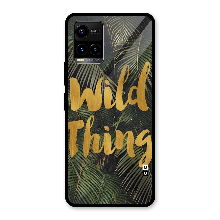 Wild Leaf Thing Glass Back Case for Vivo Y21T