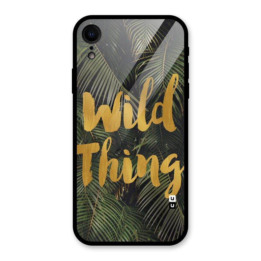 Wild Leaf Thing Glass Back Case for XR