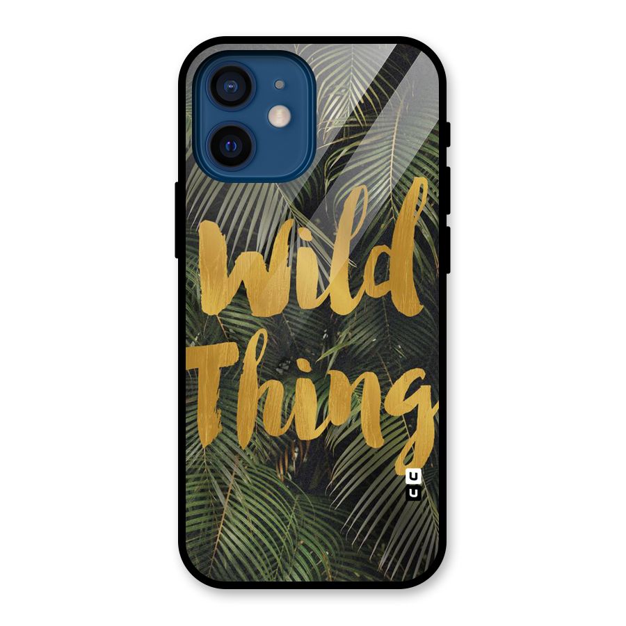 Wild Leaf Thing Glass Back Case for iPhone 12 Mini