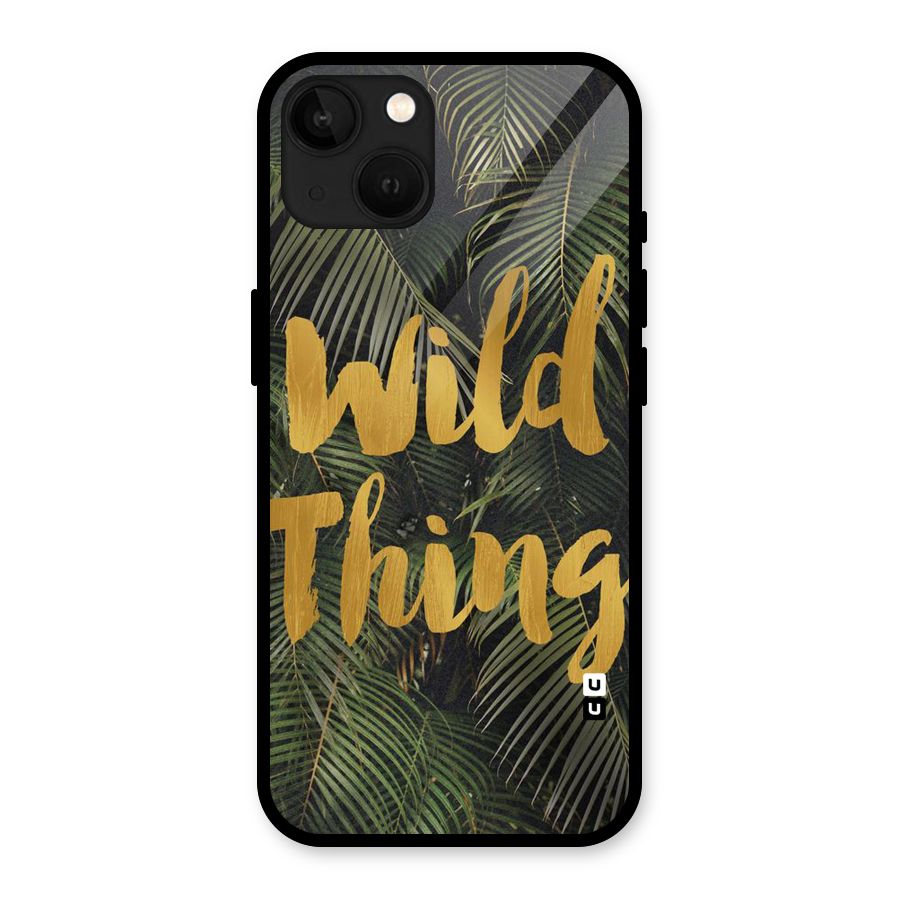 Wild Leaf Thing Glass Back Case for iPhone 13