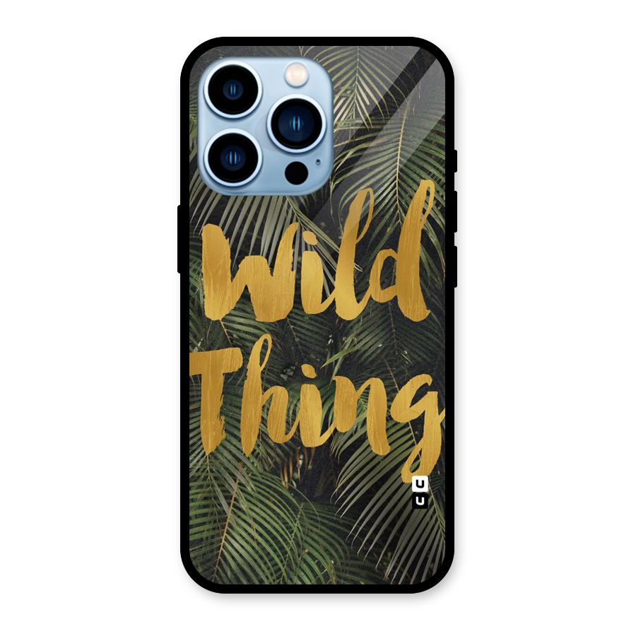Wild Leaf Thing Glass Back Case for iPhone 13 Pro