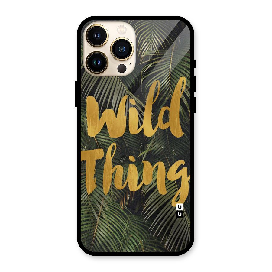 Wild Leaf Thing Glass Back Case for iPhone 13 Pro Max